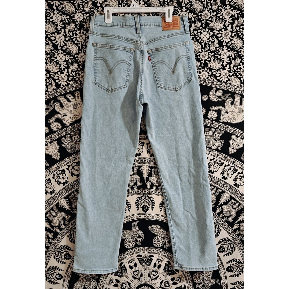 Levis Wedgie Straight Jeans Womens Sz 29  High Rise  Classic Jeans - Picture 3 of 8
